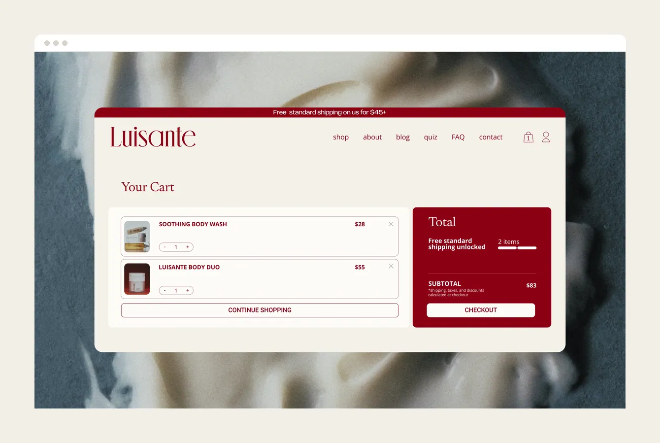 Luisante Store — frame 1